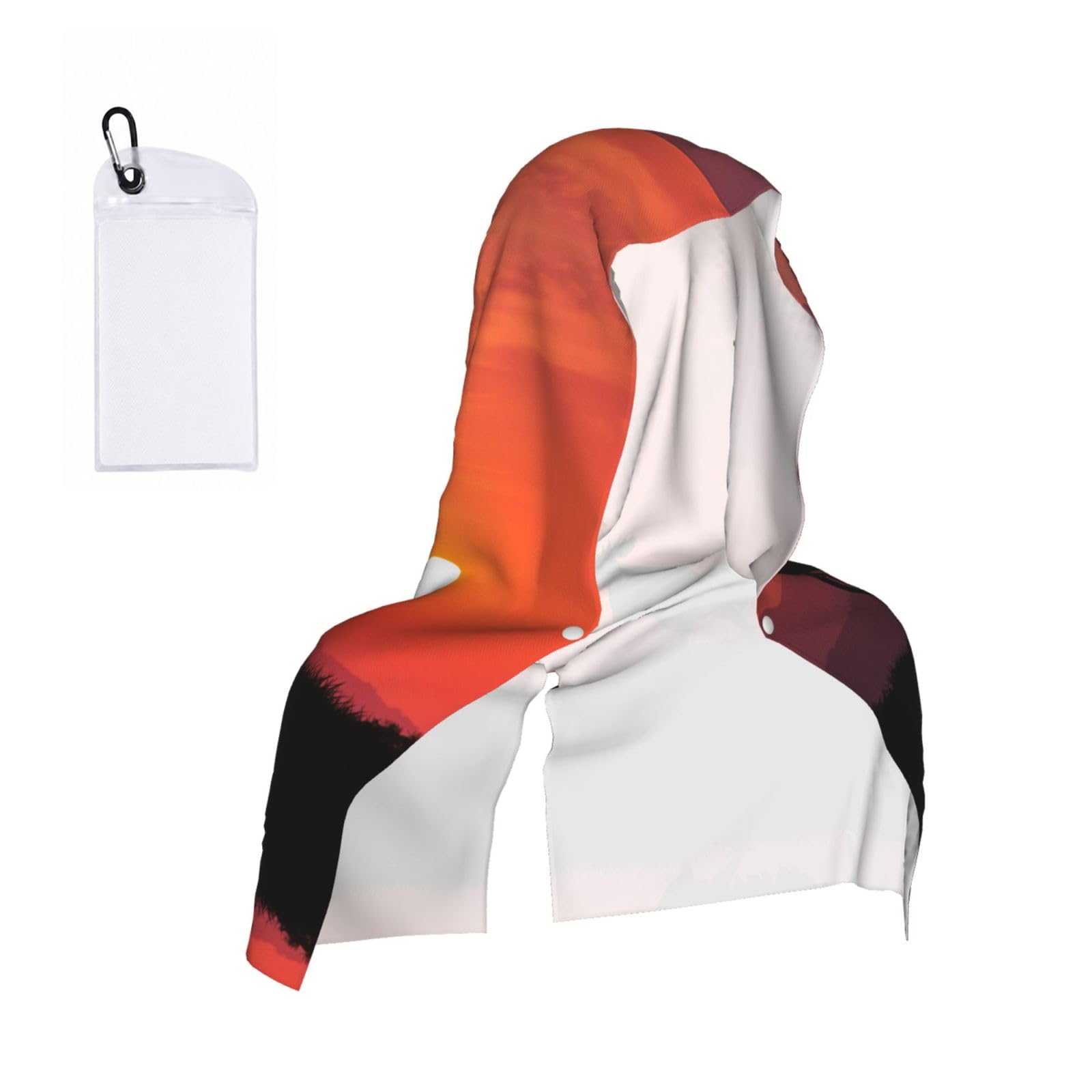 ESNAIUVCD Animal Chickens Print Multifunctional Cooling Hoodie Bandana Portable Sweat Absorbing Design For Beach Workouts Exercise Heat Relief Accessories