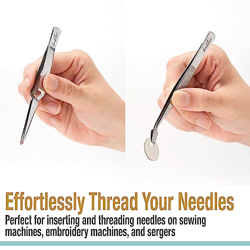 Beaditive Professional Stainless-Steel Precision Tweezer Set, Craft Tweezers for Jewelry & Nail Art - Image 4