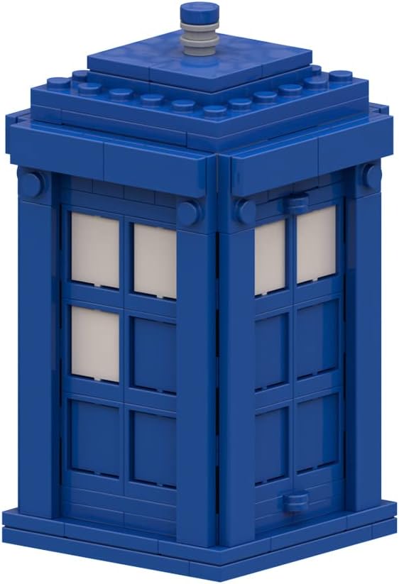 Blue Phone Booth Doctor Building Blocks Toys, Popular Movie and TV Show Character Dolls Creative Toys, Ks for Kids 6+ Years Old (238 Pieces)