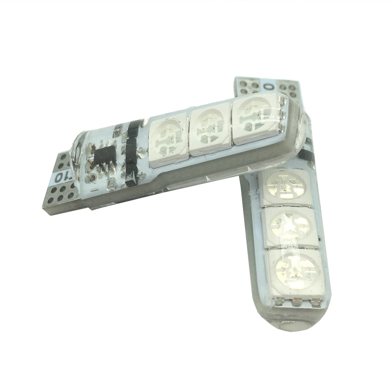 2 Lampadine T10 W5W LED RGB Con Telecomando – Per Interni Auto, 16 Colori E Modalità Flash