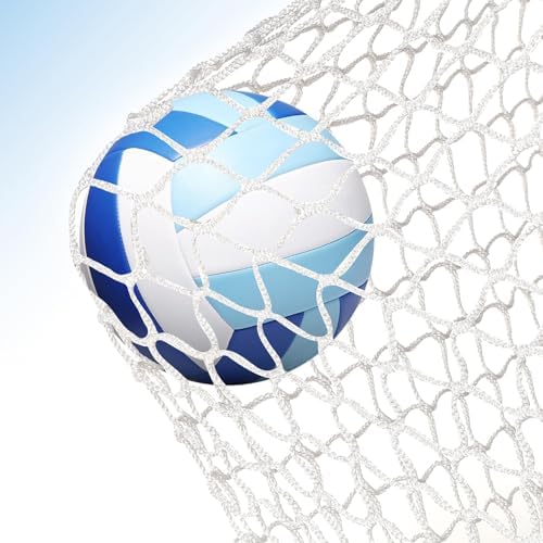 Climbing Net Rope Fence for Garden & Balcony - Safety Mesh Netting for Sports, Baseball, Stairs - Durable Outdoor Decoration, 9.84x19.68ft, White Protective Barrier