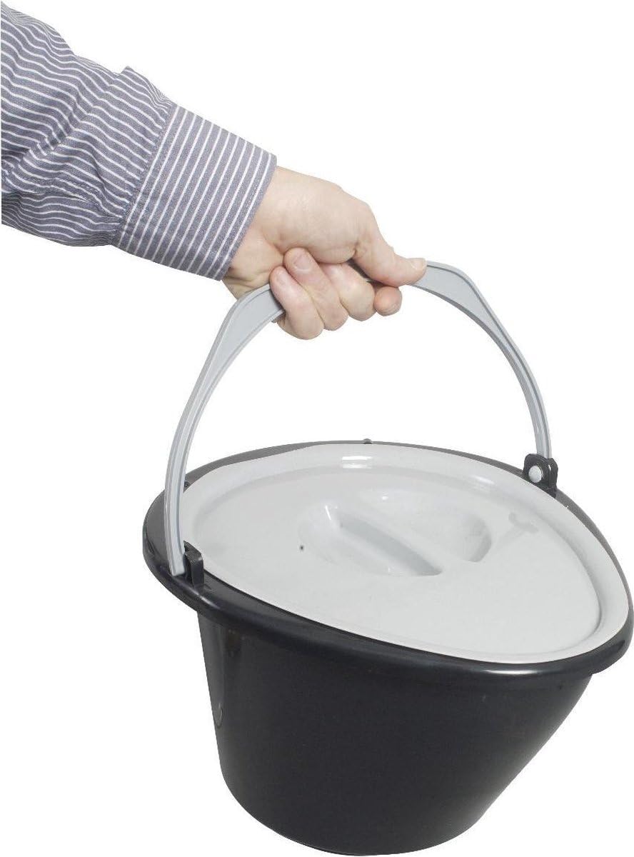Przenośna Toaleta Kempingowa 5 L - Kompaktowa Toaleta Turystyczna - Lekka - Wyjmowany Pojemnik - Uchwyt na Papier Toaletowy