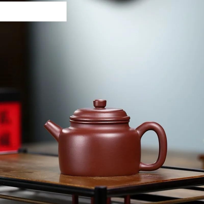 Czajnik Kung Fu do parzenia herbaty 230 ml, fioletowa glina, ręcznie robiony czajnik, surowa ruda, fioletowy czajnik Zhu Mud z sitkiem, zestaw do herbaty Zisha, ceramiczny zestaw do herbaty