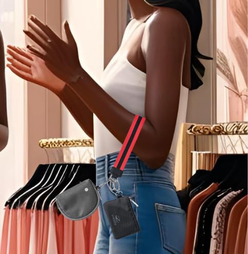 Keychain Wristlet Wallet - Compact Zipper Card Holder – Compact Keychain Wallet with Zipper Storage – Durable for Everyday Use. Perfect for Gym & Travel - Wristlet Card Holder (Compact)2