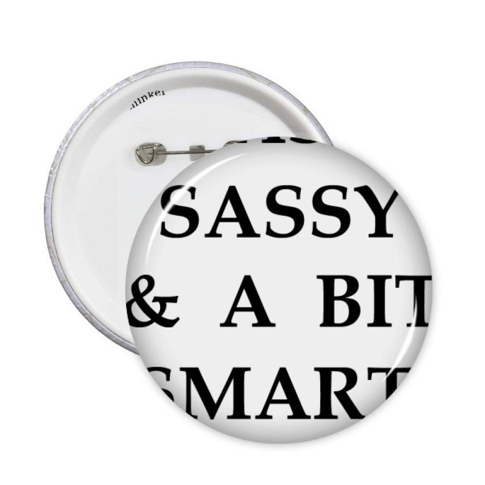 guchchiClassy Sassy Bit Smart Assy Design Pins Badge Button Emblem Accessory Decoration 5pcs