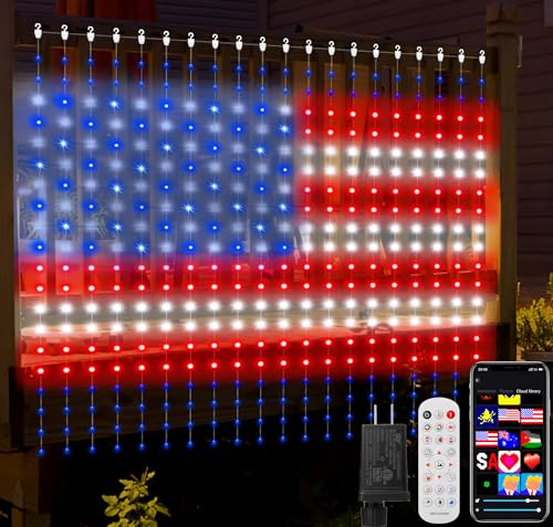 CoziTech Smart Curtain Lights 400 LED, Color Changing LED Curtains Light 6.6 * 6.6 FT, DIY Fairy...