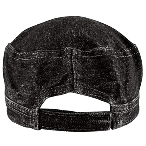 Image of HOBOKEN Unisex Denim Caps Stylish Sports Casual Baseball Cap Adjustable Free Size Embroidered Headwear Cap