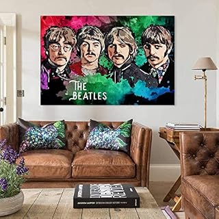 RuiChuangKeJi Art Mural 70×90 cm sans Cadre Meilleure Peinture à l’huile Art Beatles Portrait Affiche Peinture… - Les Beatles, Paul McCartney, John Lennon, RIngo Starr, George Harrison RuiChuangKeJi Art Mural 70x90 cm sans Cadre Meilleure Peinture à l'huile Art Beatles Portrait Affiche Peinture… – Image 5