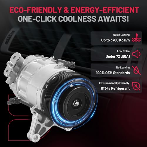 BDFHYK Air Conditioning A/C Compressor 98586 Compatible with Buick LaCrosse 2012 V6 3.6L, Compatible with Cadillac SRX 2012-2016 V6 3.6L