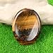 Natural Quartz Crystal Worry Stone for Anxiety Healing Crystals Chakra Thumb Stones for Anxiety Relief Meditation Tiger's Eye
