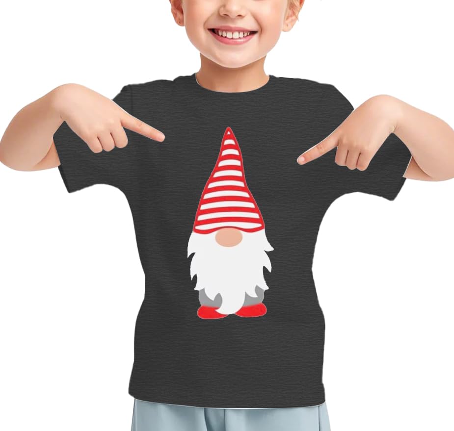 Image of Christmas Shirt for Kids Toddler Boys Girls Rudolph The Red Nose Reindeer T-Shirts Short Sleeve Holiday Tee