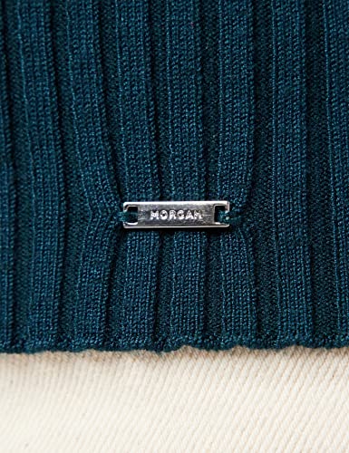 Pull manches longues col froncé Morgan en maille douce et extensible - 5