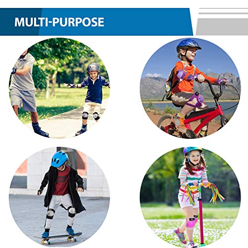 Image of Kids Knee Pad Elbow Pads Guards for Boys Girls 2-7 Year Old Kids Protective Gear Set for Skating Cycling Bike Rollerblading Scooter