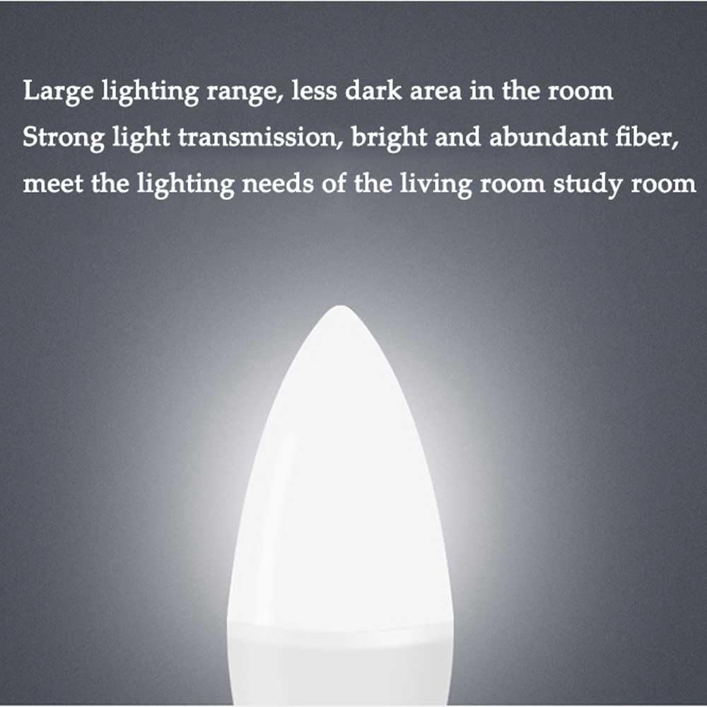 Paquete de 5/10 Bombillas Led E14 de 5 W para Candelabro, Equivalente a 50 W, 5000 K, 5 W, 500 Lúmenes, Bombillas Led de Luz Diurna para Ventilador de Techo, Bombillas Led de Bajo Consumo/Wa
