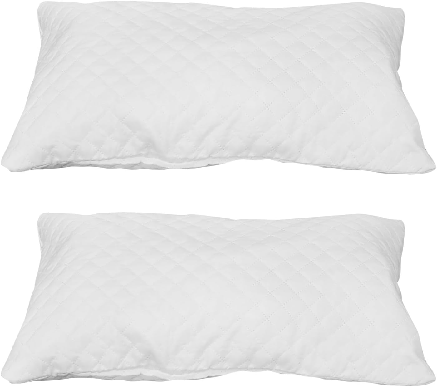 2pcs Pillow Liner Cover: Quilted Pillow Core, Breathable Inner Protector Shell Insert Dust Proof Cover for Hotel Or Home 55 Cm/21.65 Inch