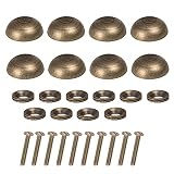 8 Stück Spiegelschrauben Messing Spiegelschrauben Kappe Abdeckung Nägel Verschlüsse Golden für dekorative Spiegel, Schilder/Werbung Hardware, Nägel, Bau (15 mm, Bronze)