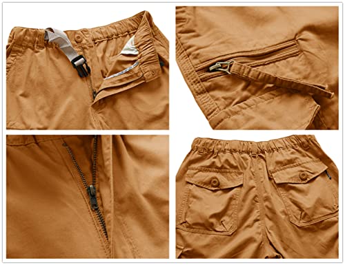 Magnivit Cargo Shorts For Men Loose-Fit Shorts Twill Shorts Military Shorts Long Capri Shorts With Multi-Pockets Workout Shorts #TOP4