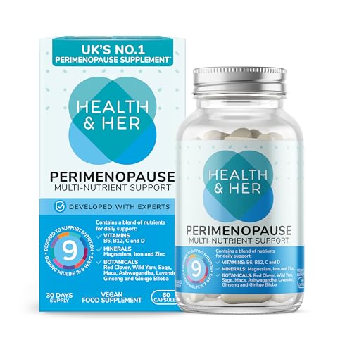 Best Multivitamin for Women Over 40 Perimenopause: Your Complete Guide to Hormonal Balance 12 Health & Her Perimenopause Supplement, 9-in-1 Multivitamin, 30 Day Supply