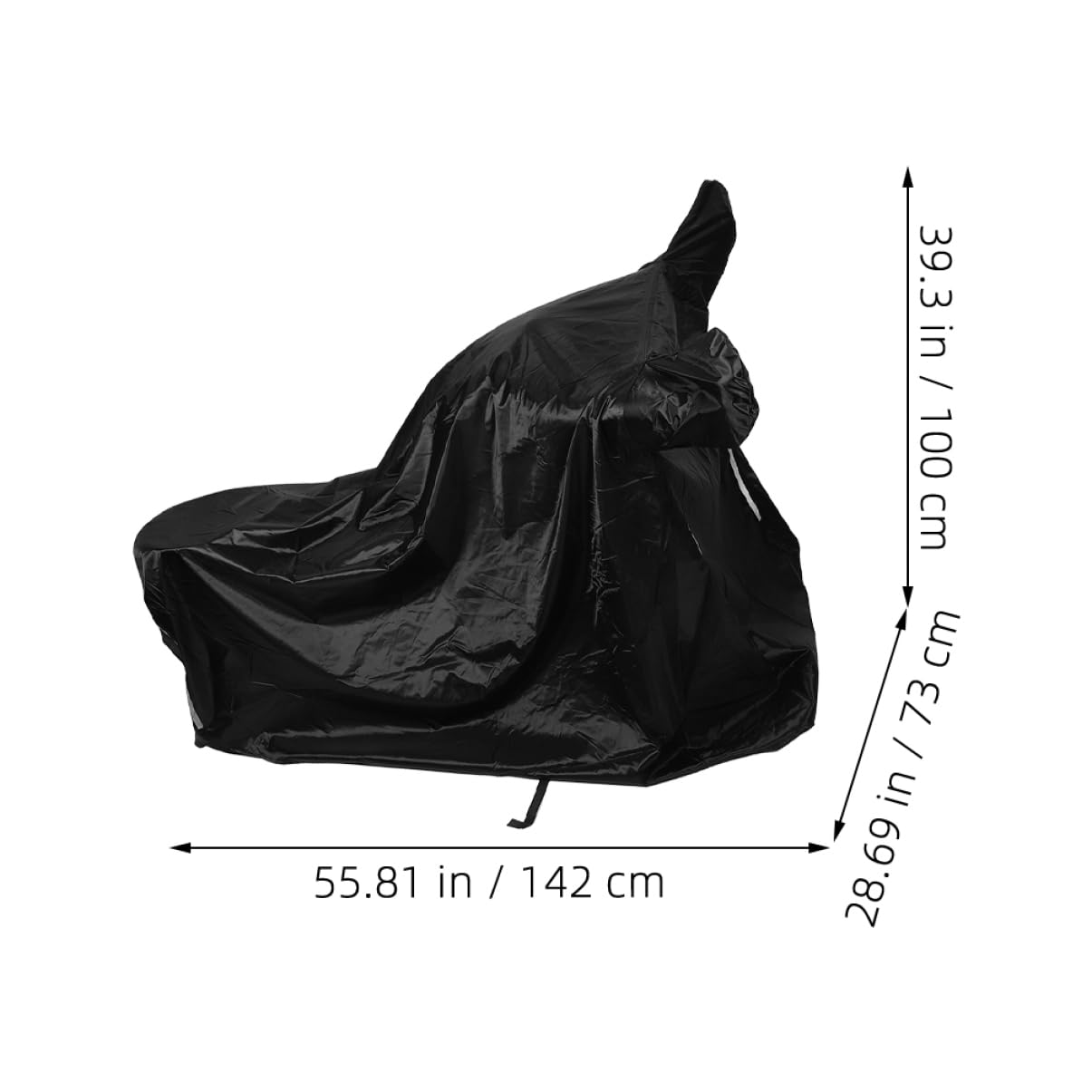 Couverture de Voiture Stockage de Housse de Anti-Pluie Housse de Pluie pour siège de Couverture de Housse de Protection Housses de Tissu Oxford Black NIYANGLE