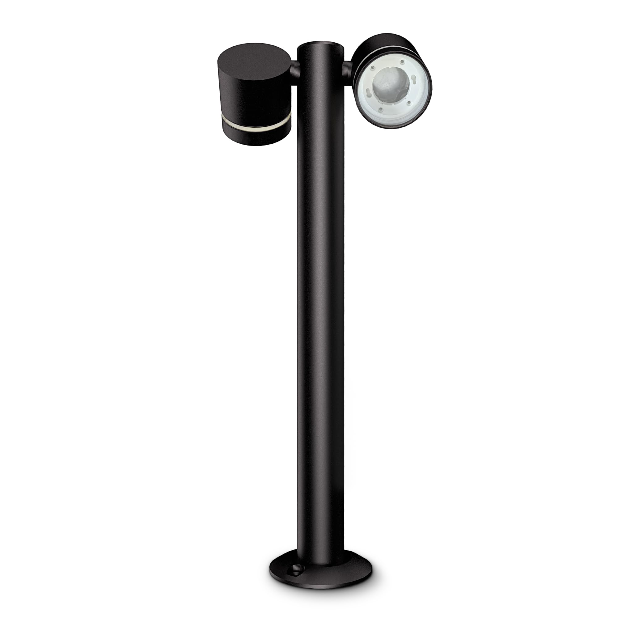 SSC-LUXon ULICA Sockelleuchte außen Fassung für 2x GX53 - Outdoor Pollerleuchte IP54 schwenkbar 230V Wegeleuchte Stehlampe