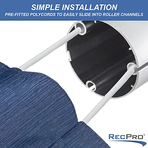 Image of RecPro 22' RV Awning Fabric Replacement | Slate Blue Fade Vinyl