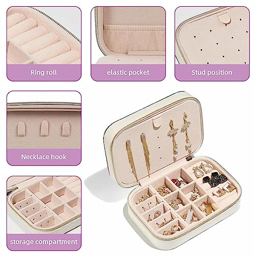 Caja de almacenamiento de joyas de terciopelo con suave forro protector 3