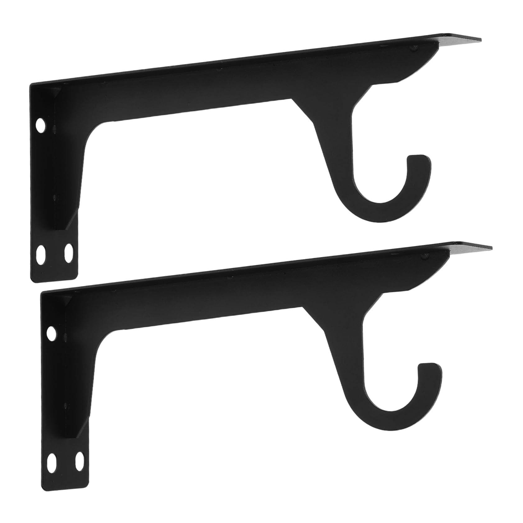 Uonlytech 2sets Staffe Per Mensole Pesanti in Spesso Con Ganci Staffe Nascoste Per Appendere Mensole Galleggianti Alla Parete Per Cucina Bagno Ufficio