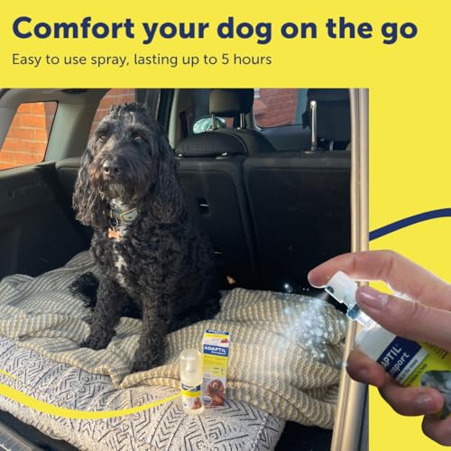 Adaptil Transport Spray For Dogs 60ml, Adaptil Dog Calming Spray Uses Pheromones To Help Reduce Anxiety And Stress In Pet Dogs, Pheromone Spray Helps Anxious Dogs Stay Calmer - Image 4