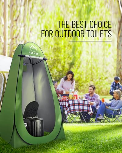 Camping Toilet with Pop-Up Tent Kit