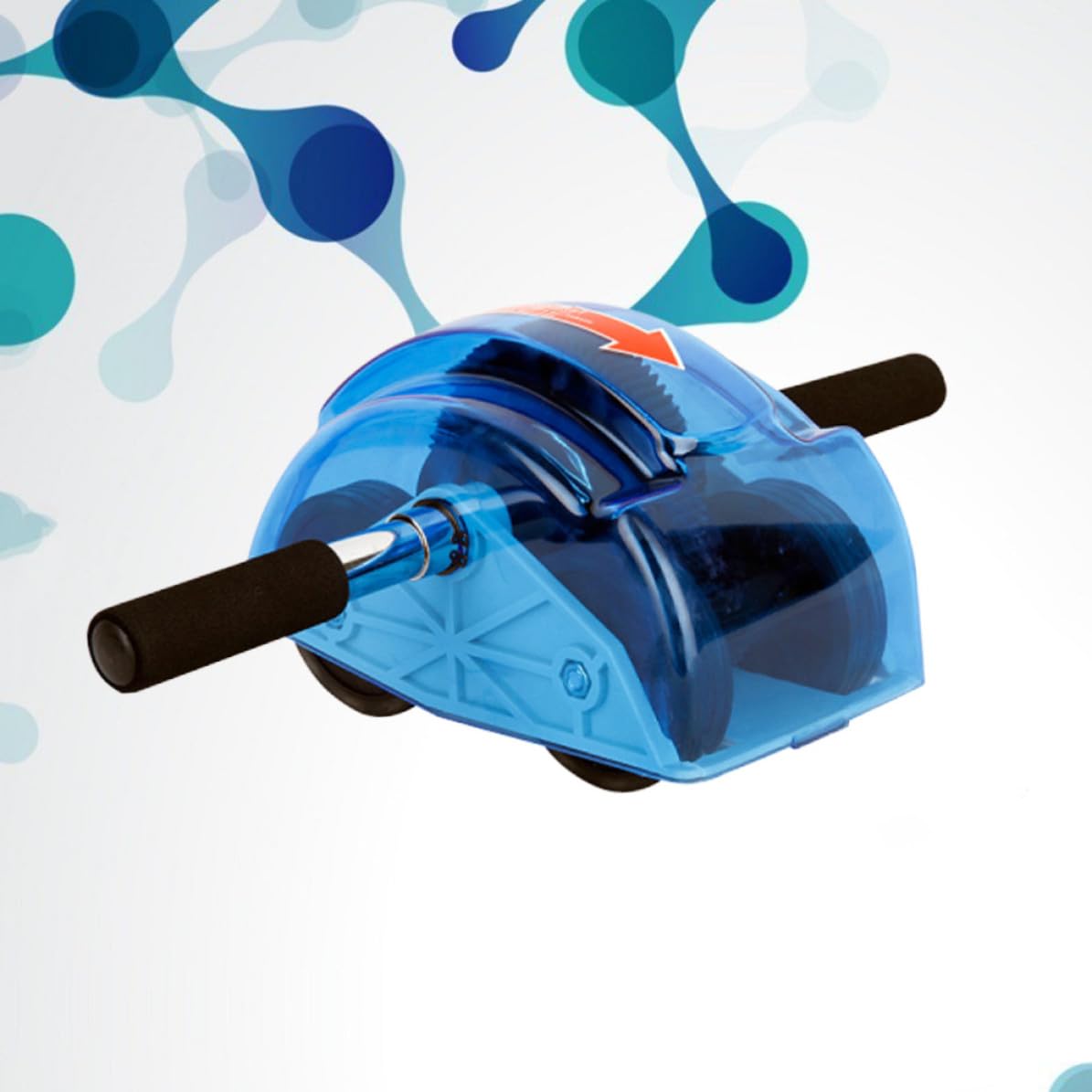Blauer Bauchroller mit Vier Rädern für Bauchmuskeltraining