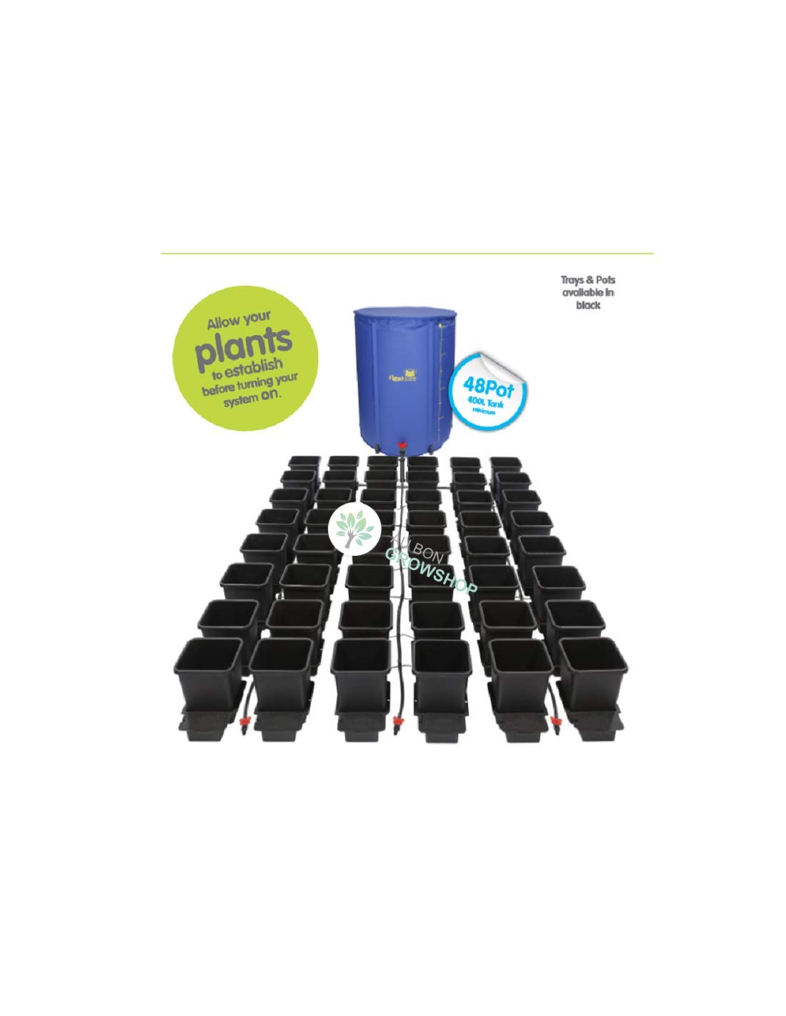 Autopot Complete System - 48 15L Pots and 400L Soft Tank