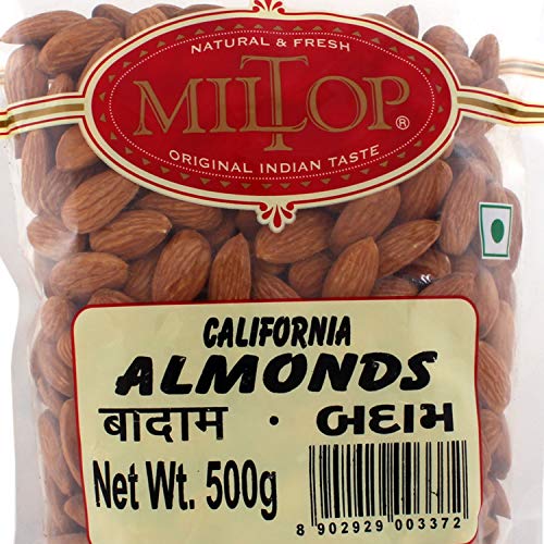 Image of Miltop California Almonds,(Dry Fruit 500g)