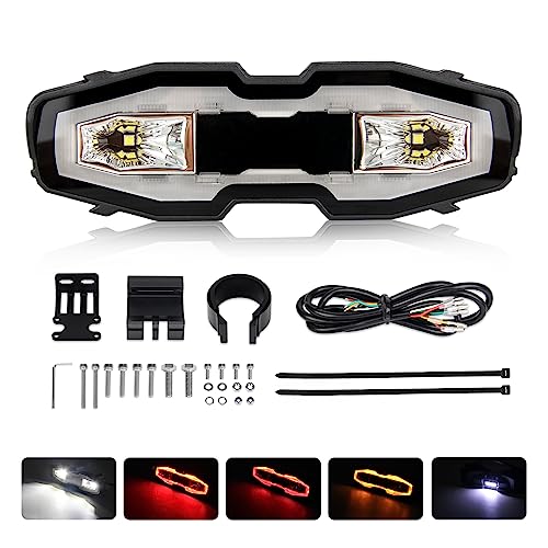 MIRUNNY Led Chase Tail Lights,5 Modes(Strobe, Courtesy, Reverse, Running, and Brake)?Chase Brake Light Bar for Polaris RZR Can-Am UTV ATV SXS Truck