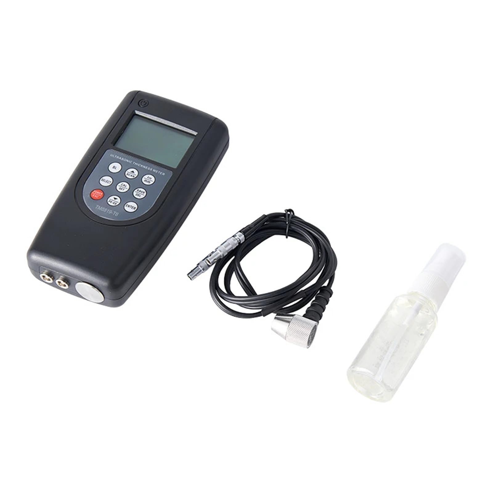 Medidor de espesor ultrasónico, Probador de recubrimiento penetrante medidor espesores por ultrasonido tubo acero Metal 0, 65mm ~ 600mm espesor