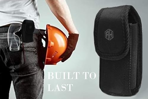 Accessoryhappy 5647364481 Military Grade Cell Phone Case,Rugged Pouch Holster Nylon Metal Clip Belt Flip Phone Case Fits Kyocera Cadence S2720 thumb #2