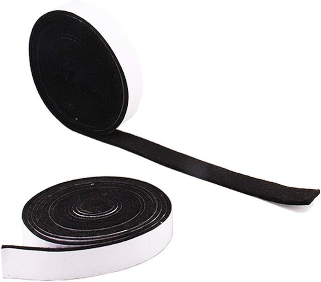 zosenda BBQ Gasket Smoker Seal, Self Stick Heat Resistant Grill Gasket, Leak Proof Smoker Gasket BBQ Heat Seal Strip, High Temp Grill Replacement Gasket Oven Door Sealing Strip (Pack of 2)