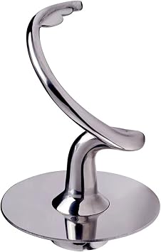 Fabric Hook Stainless Steel Attachment Stand Mixer Mixing Head Accessories Dough Mixer Replacement K45SS KSM75 Stand Mixer Dough Hook Attachment