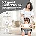 AMAZINGs Baby und Kinderschaukel | Mitwachsende Babyschaukel. Komplettset mit Aufhängung für Indoor und Outdoor | 3 in 1 Gurtsystem. Für Babys und Kinder ab 7 Monate bis 3 Jahre - Grau