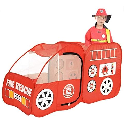Ankecity Fire Truck Pop-up Play Tent for Toddlers, Boys & Girls Indoor Outdoor Pretend Playhouse Gifts for Kids Cover