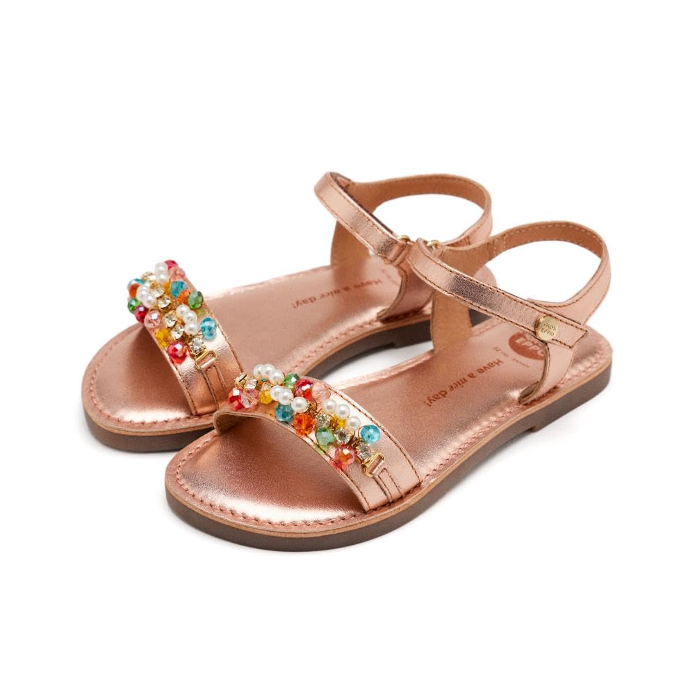 GIOSEPPO Effingham Girls Flat Sandals, Rose Gold, 13 UK Child