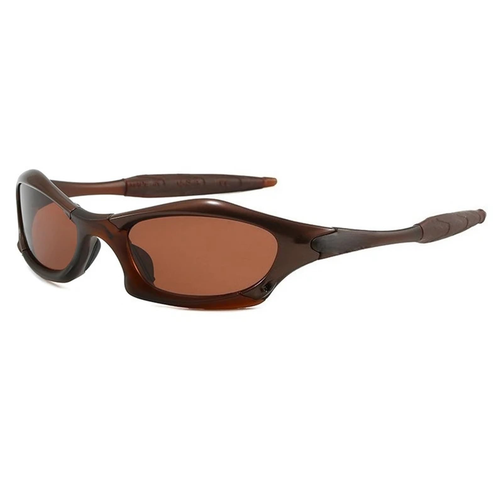 Fahrradbrille Polarisierte Retro-Sonnenbrille aus Metall, Unisex-Sportbrille for den Außenbereich for Fahren und Radfahren mit trendigem Design