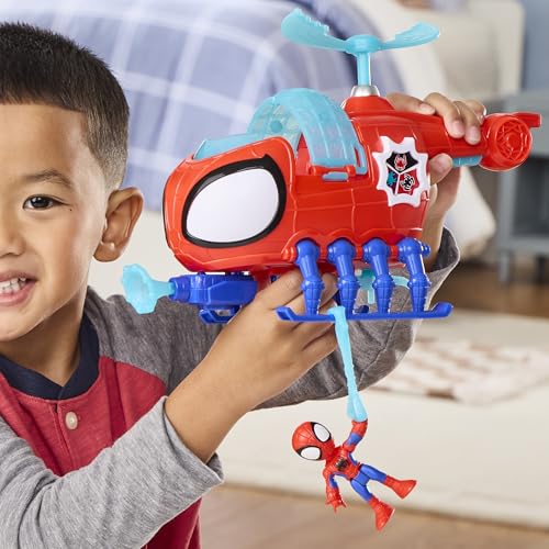SPIDEY AND HIS AMAZING FRIENDS Marvel Team Spidey Copter, 3-Inch (7.6 CM) Action Figure & Toy Vehicle with Projectile, Super Hero Toys, Ages 3+ - image 4
