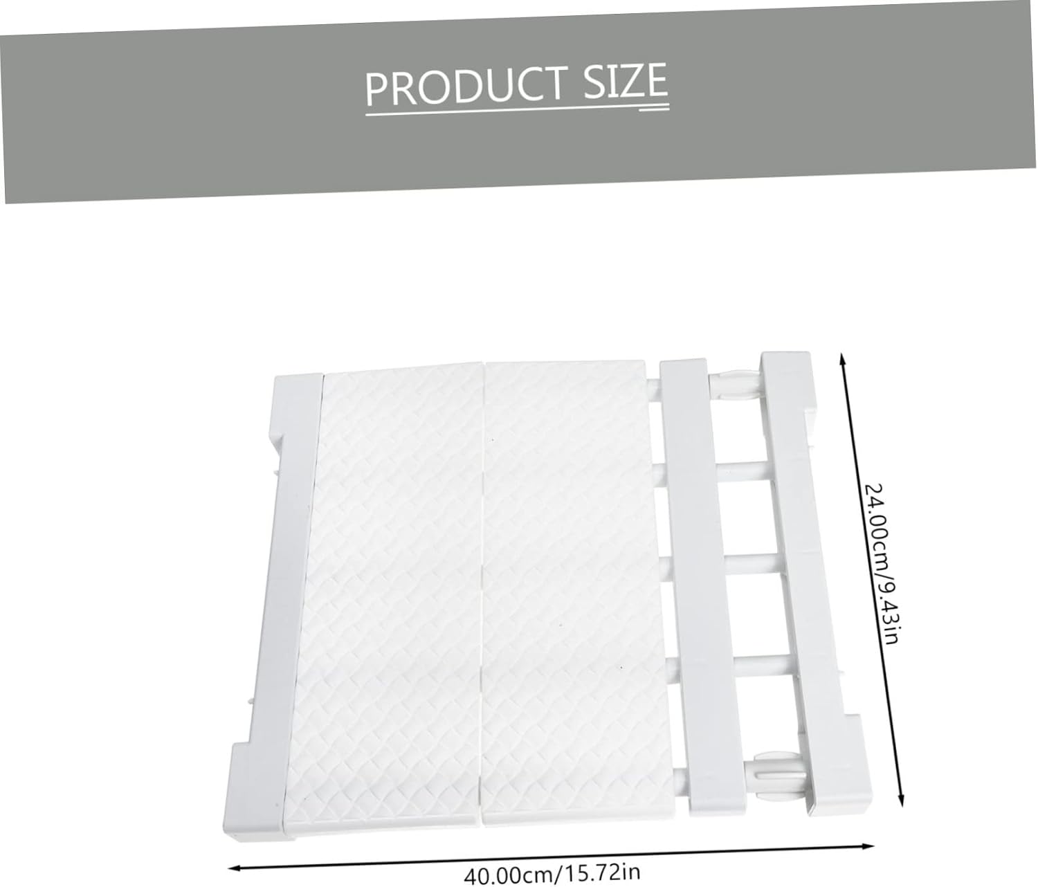 Levemolo White Adjustable Tension Shelf for Wardrobe Closet Organization