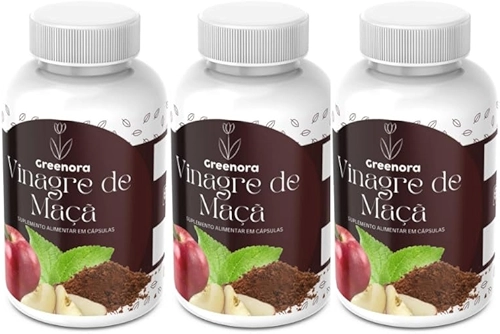 Vinagre de Maçã 500mg - 120 Cápsulas | Sugestão: 2 Cápsulas 2x ao Dia (3)