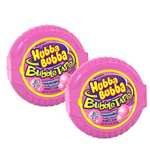 Image of Hubba Bubba Awesome Original Bubble Tape Pack of 2 Pouch, 2 x 56 g