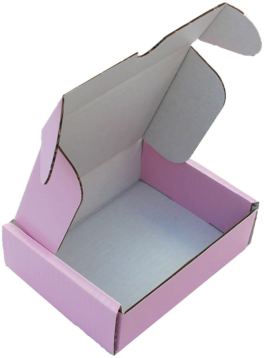 CARDBOARD SHIPPING MAILING STORAGE GIFT SMALL PARCEL BOXES/AVAILABLE COLOURS: WHITE, BROWN OR BABY PINK - SIZE: 6"x4"x1.5" /15cm x 10cm x 4cm (QUANTITY: 100, WHITE)
