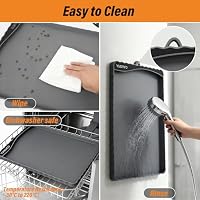 YUSMOO Dog Food Mat 20" x 15", Waterproof Silicone Pet Feeding Mat with Raised Edge & Residue Pocket, Non-Slip Bowl Mat for Dog Cat Food and Water, Easy to Clean Floor Protector — image 7