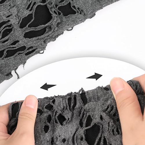 ITODA Fashion Tattered Leg Warmers Women Leg Cover Goth Boot Socks Girls Knee High Leg Socks for Party Outdoors3