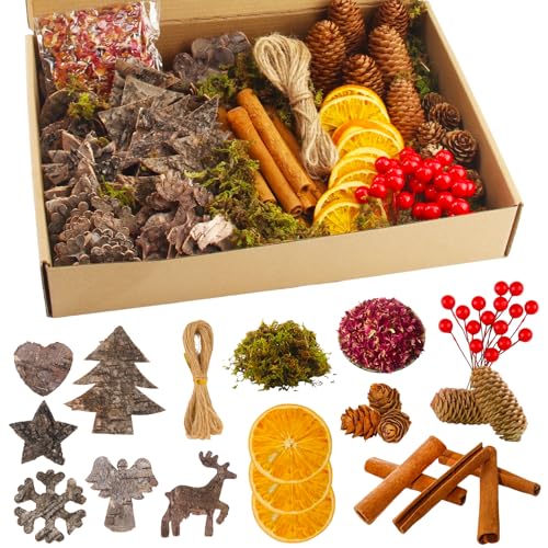 Weihnachtsdeko Kranz 31 Vaskula 129 Stück Adventskranz Deko Weihnachtskranz Deko mit...