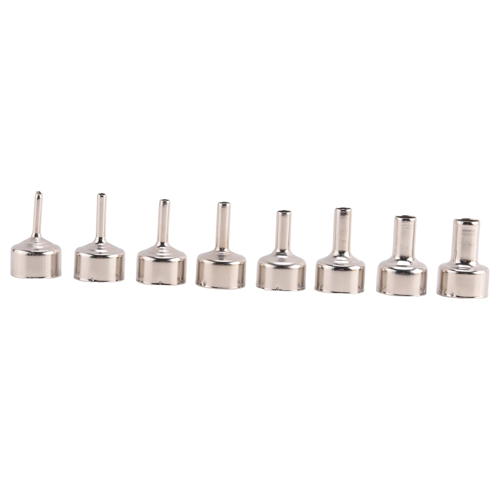 Pomoflexi 8Pcs Hot Air Nozzle for Station 8858 Digital Hot Air Blower BGA Rework Solder Station